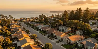 Santa Cruz Neighborhood near the ocean